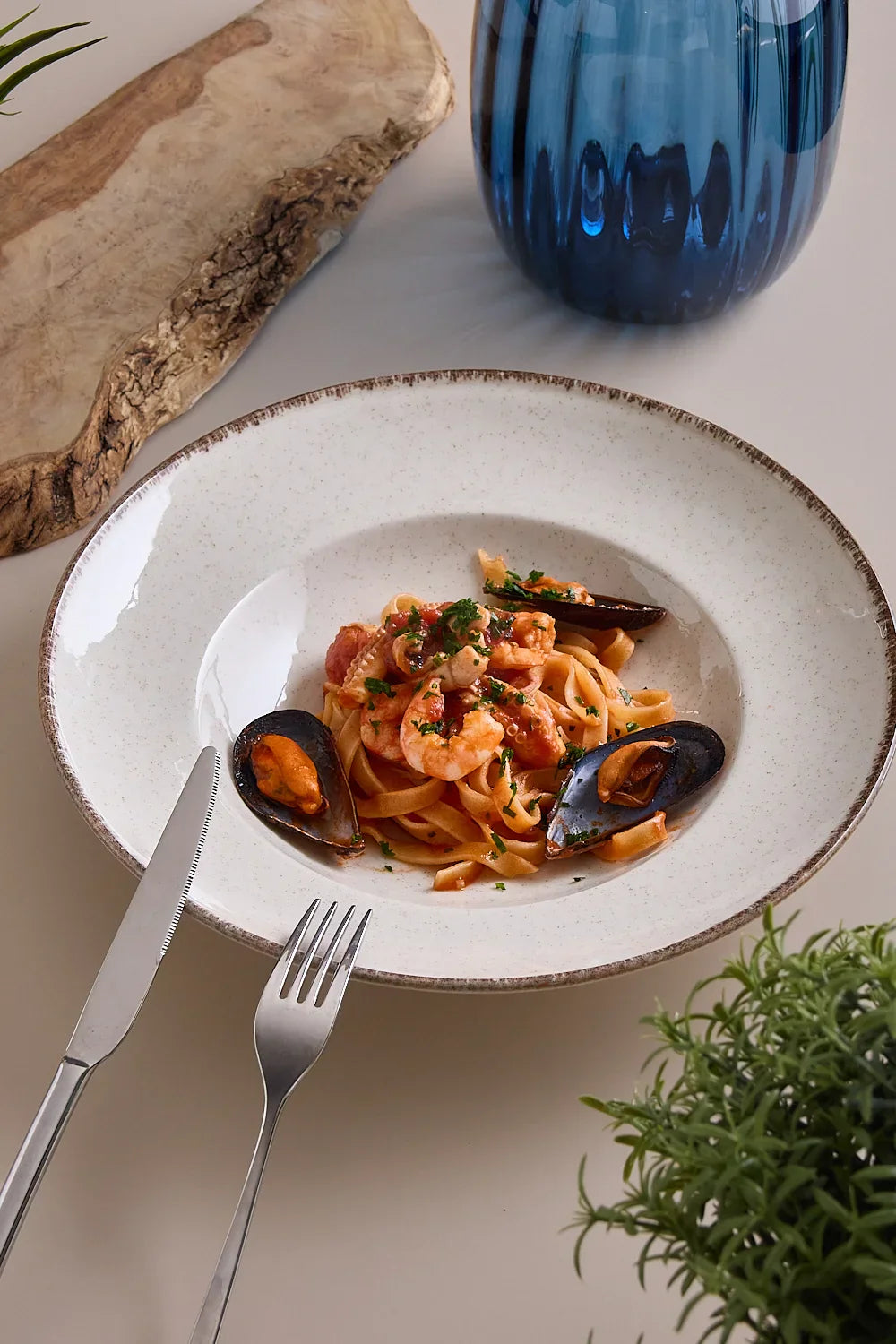 Tagliatelle al ragù di mare