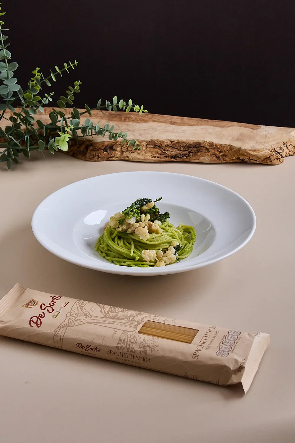 Spaghetti friarielli e baccalà